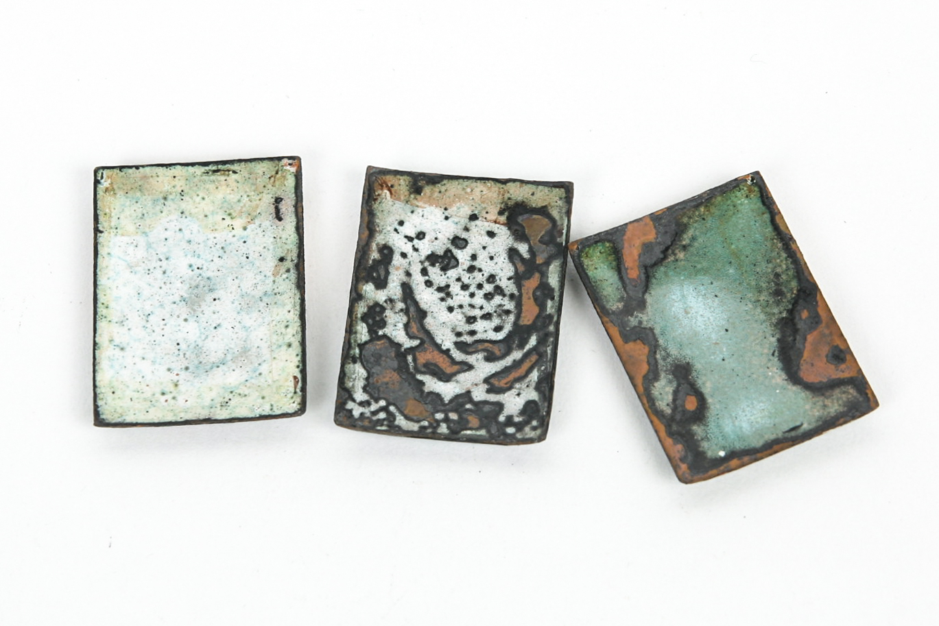 Grouping of Vintage Enamel on Copper Pieces