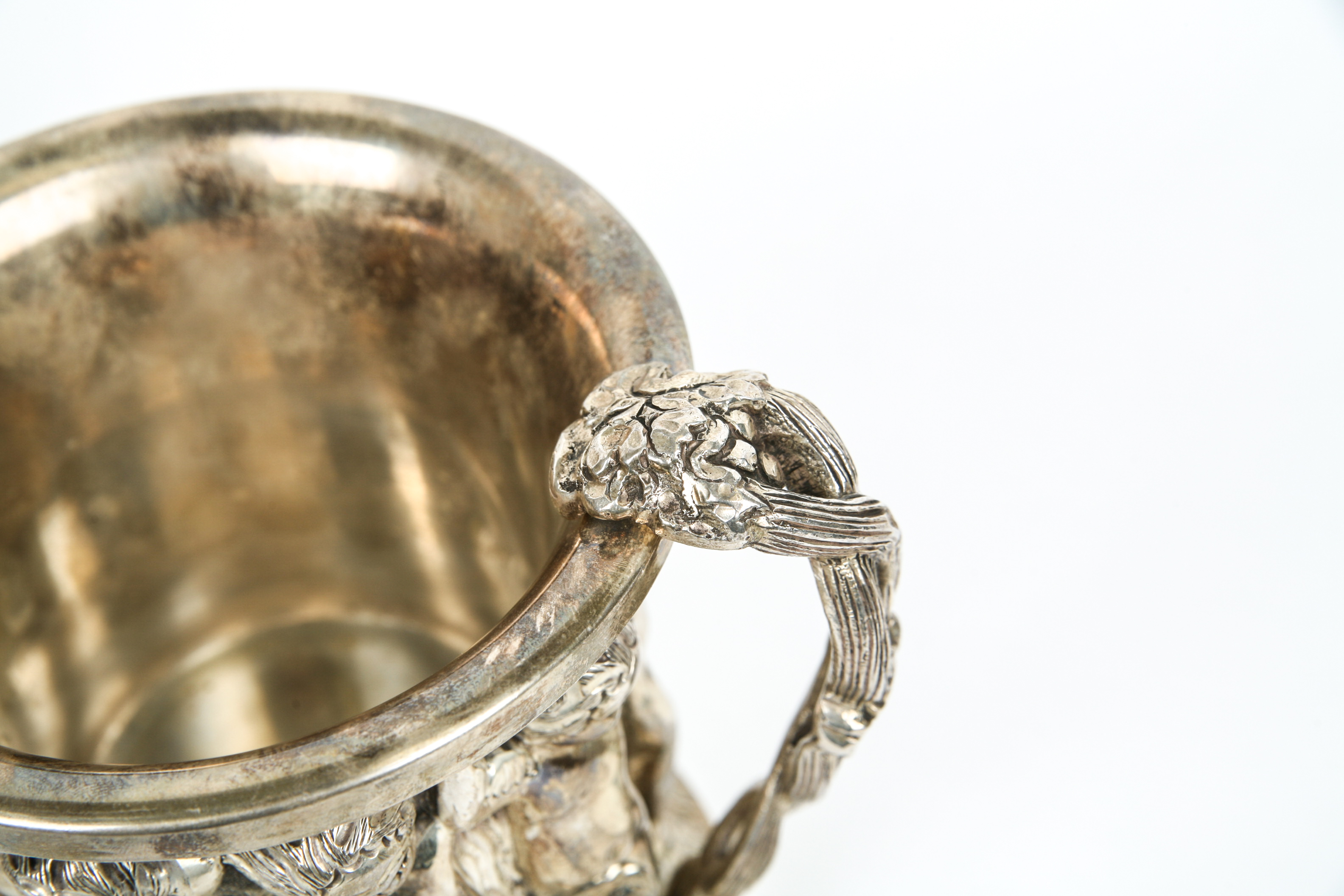 Sterling Silver Renaissance Style Cherub Double Lined Mug