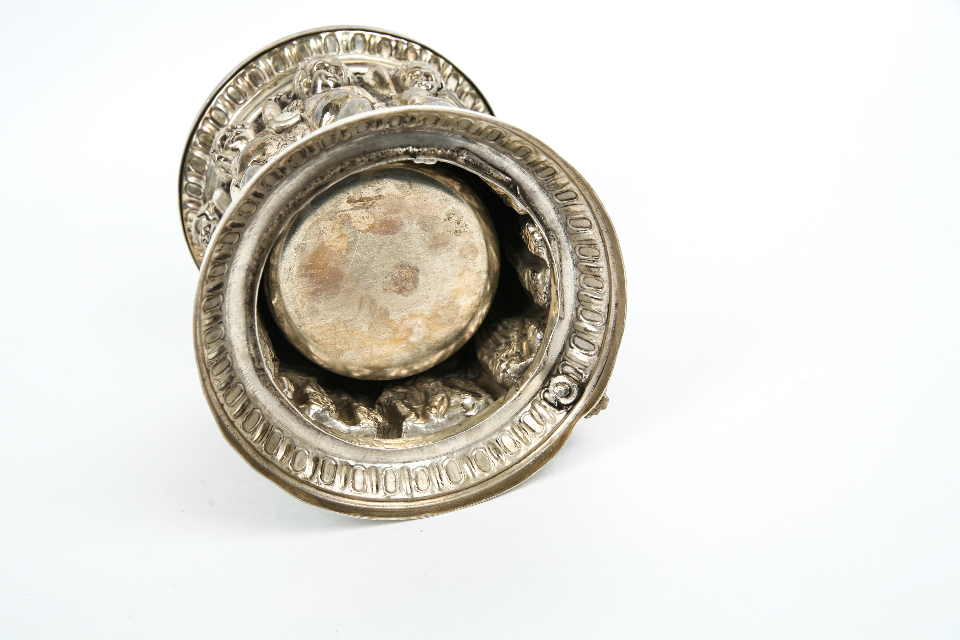 Sterling Silver Renaissance Style Cherub Double Lined Mug