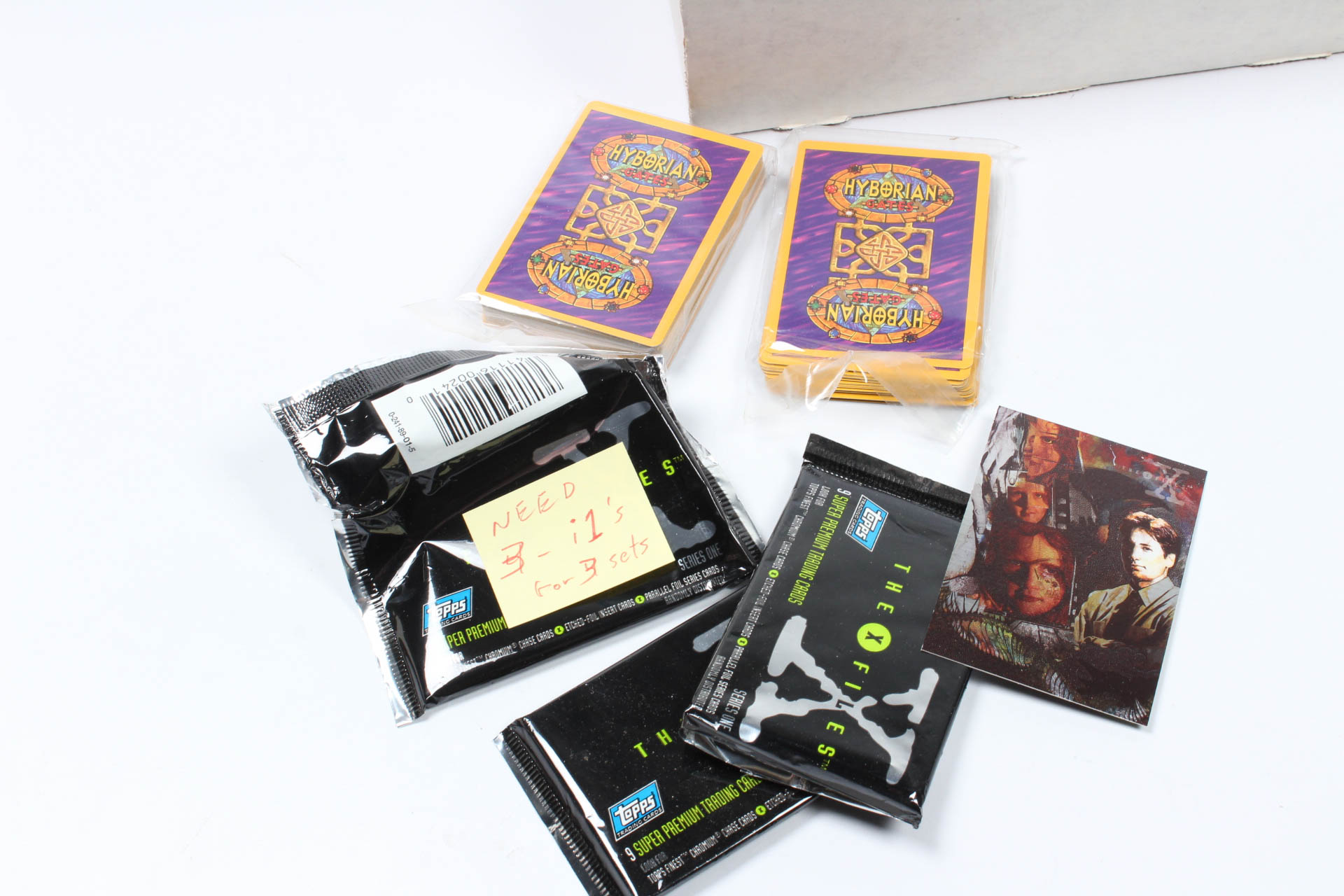 Collection of "X-Files" Trading Cards and "Hyborian Gates" Cards