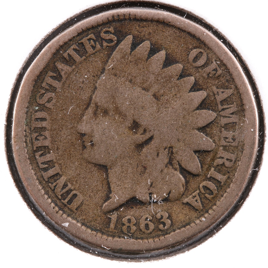 1863 Indian Head Cent