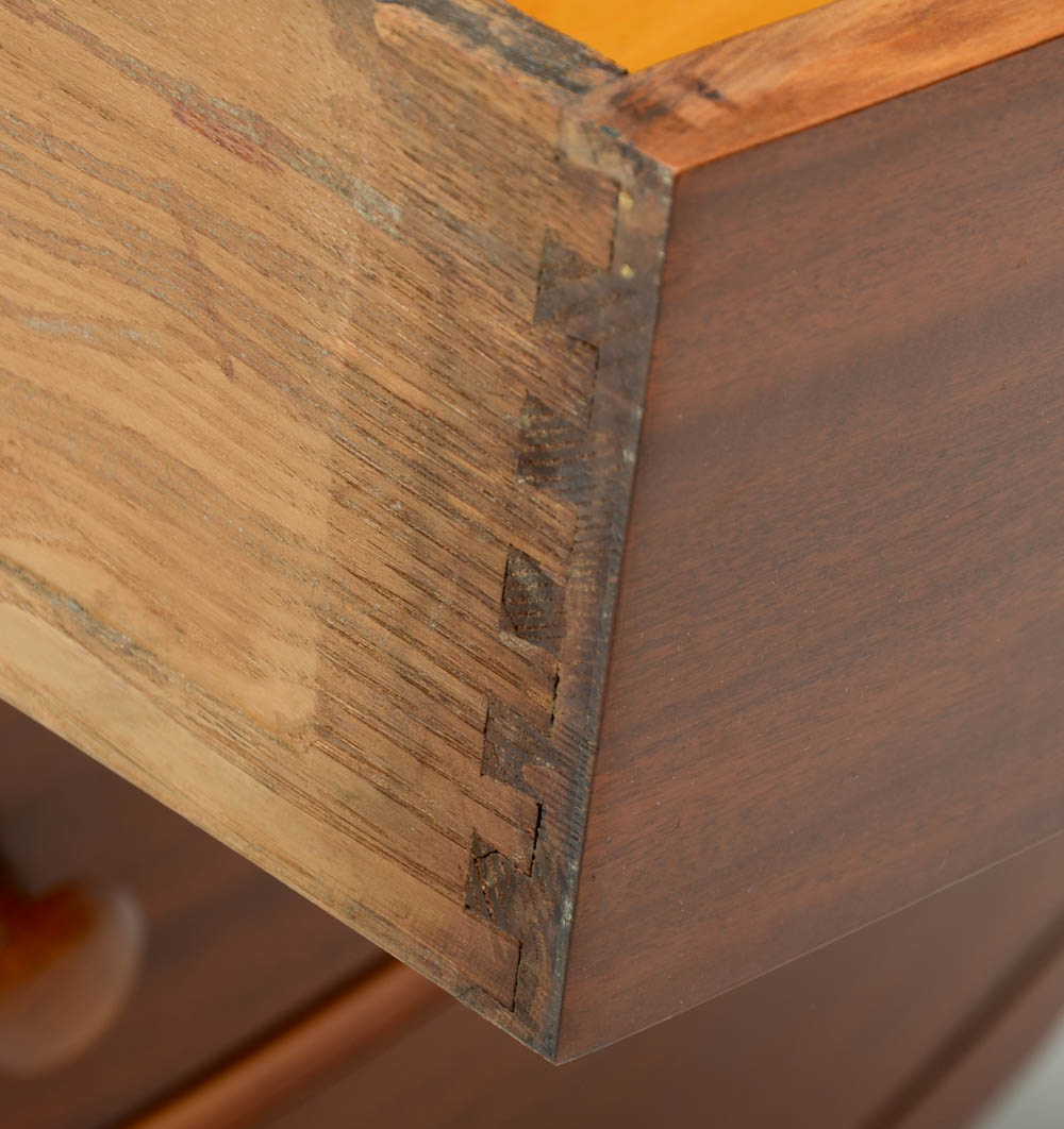 Colonial Revival Mahogany Bow-Front Chest