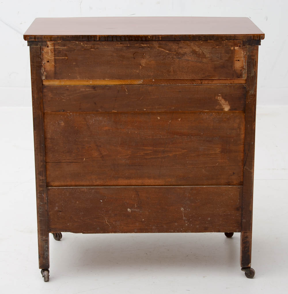 Colonial Revival Mahogany Bow-Front Chest