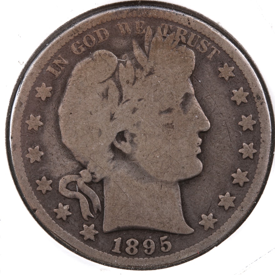 1895 Silver Barber Half Dollar