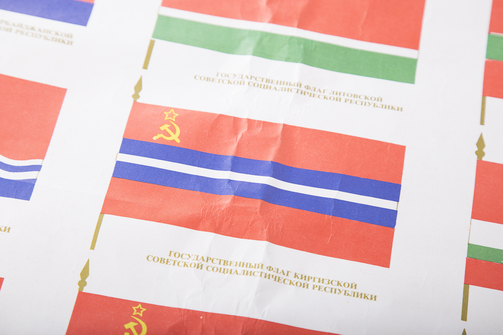 Flags of the United Soviet Socialist Republics Poster