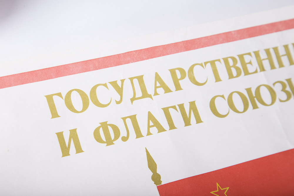 Flags of the United Soviet Socialist Republics Poster