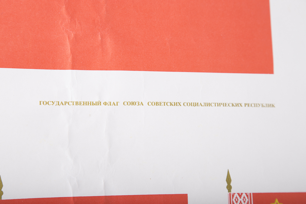 Flags of the United Soviet Socialist Republics Poster