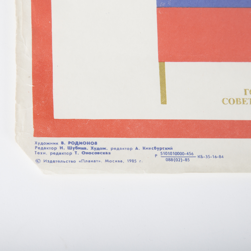 Flags of the United Soviet Socialist Republics Poster