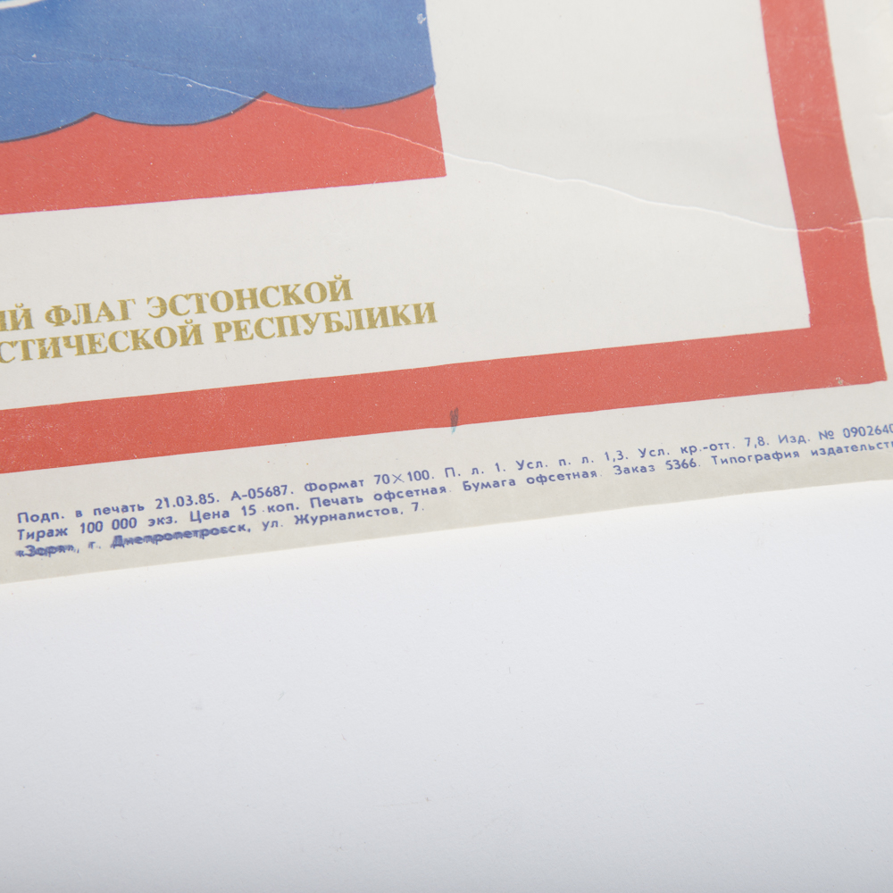 Flags of the United Soviet Socialist Republics Poster