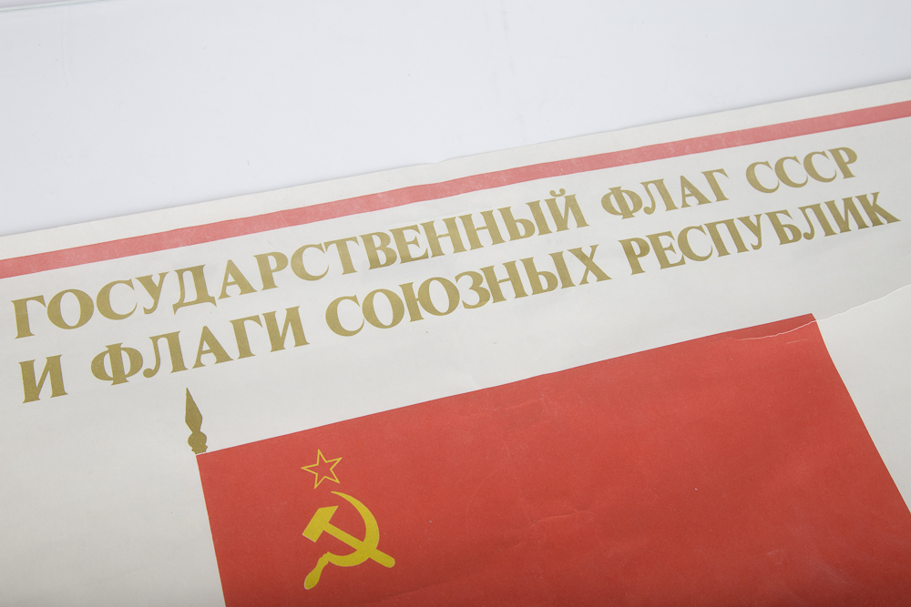 Flags of the United Soviet Socialist Republics Poster