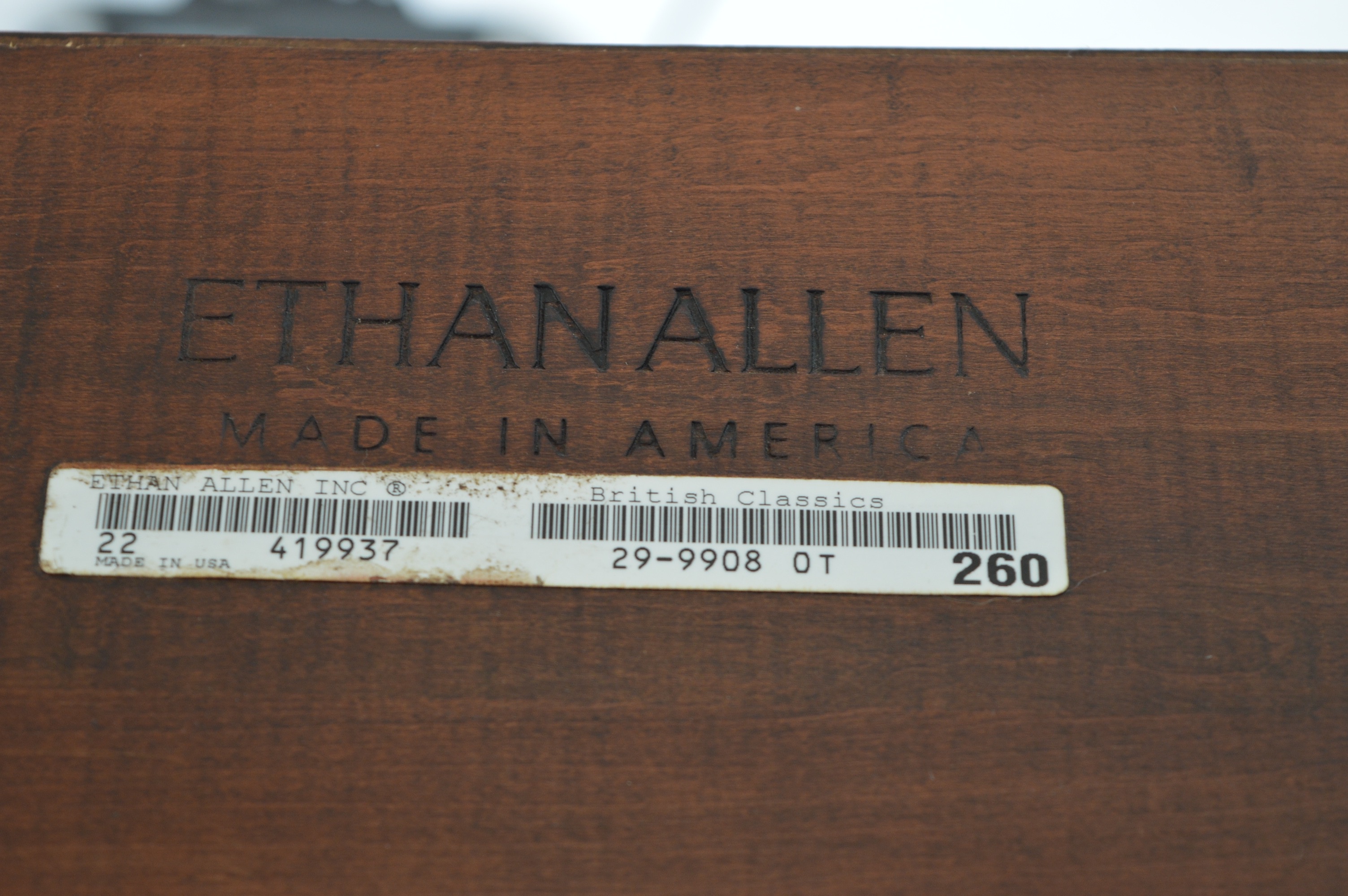 Ethan Allen "British Classics" Mirrored and Lighted Curio Cabinet