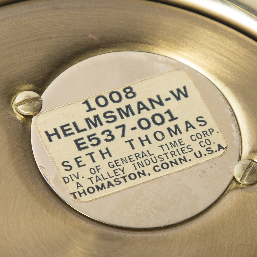 Seth Thomas "Helmsman" Ship's Bell Clock