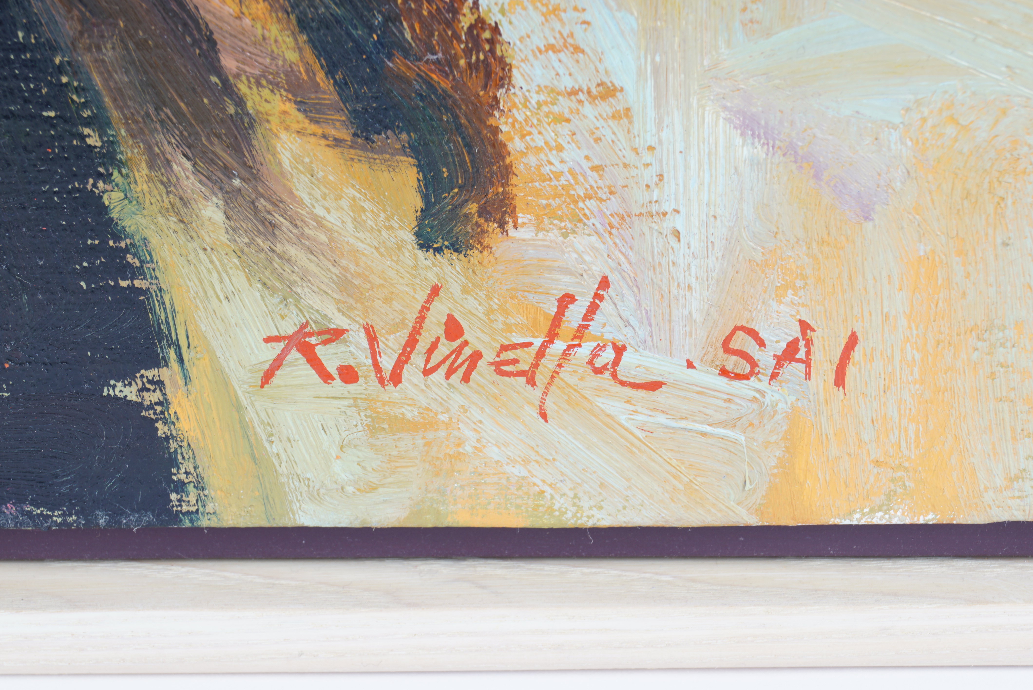 Ray Vinella Oil Painting on Canvas "Straight Dancer From The North"