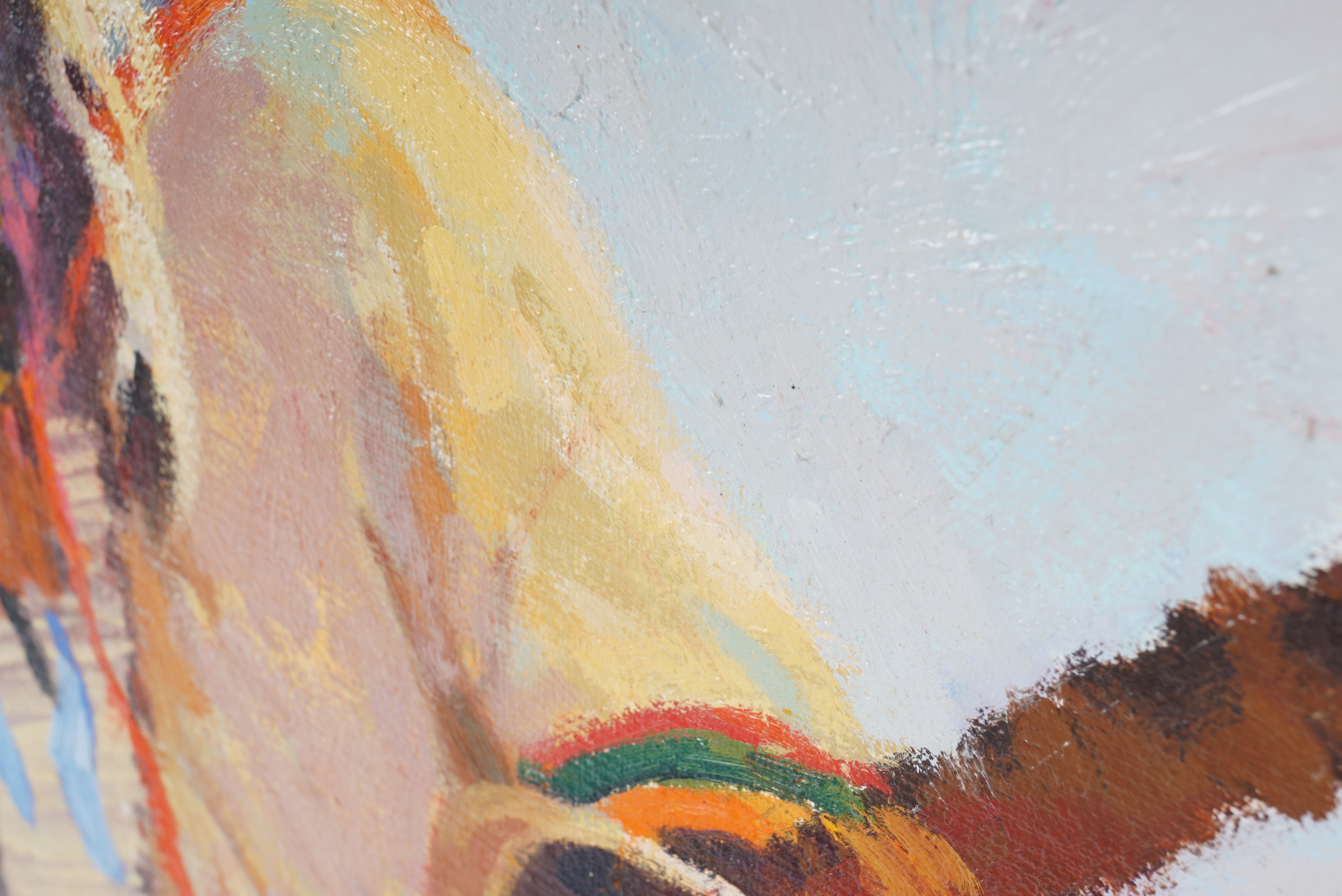 Ray Vinella Oil Painting on Canvas "Straight Dancer From The North"