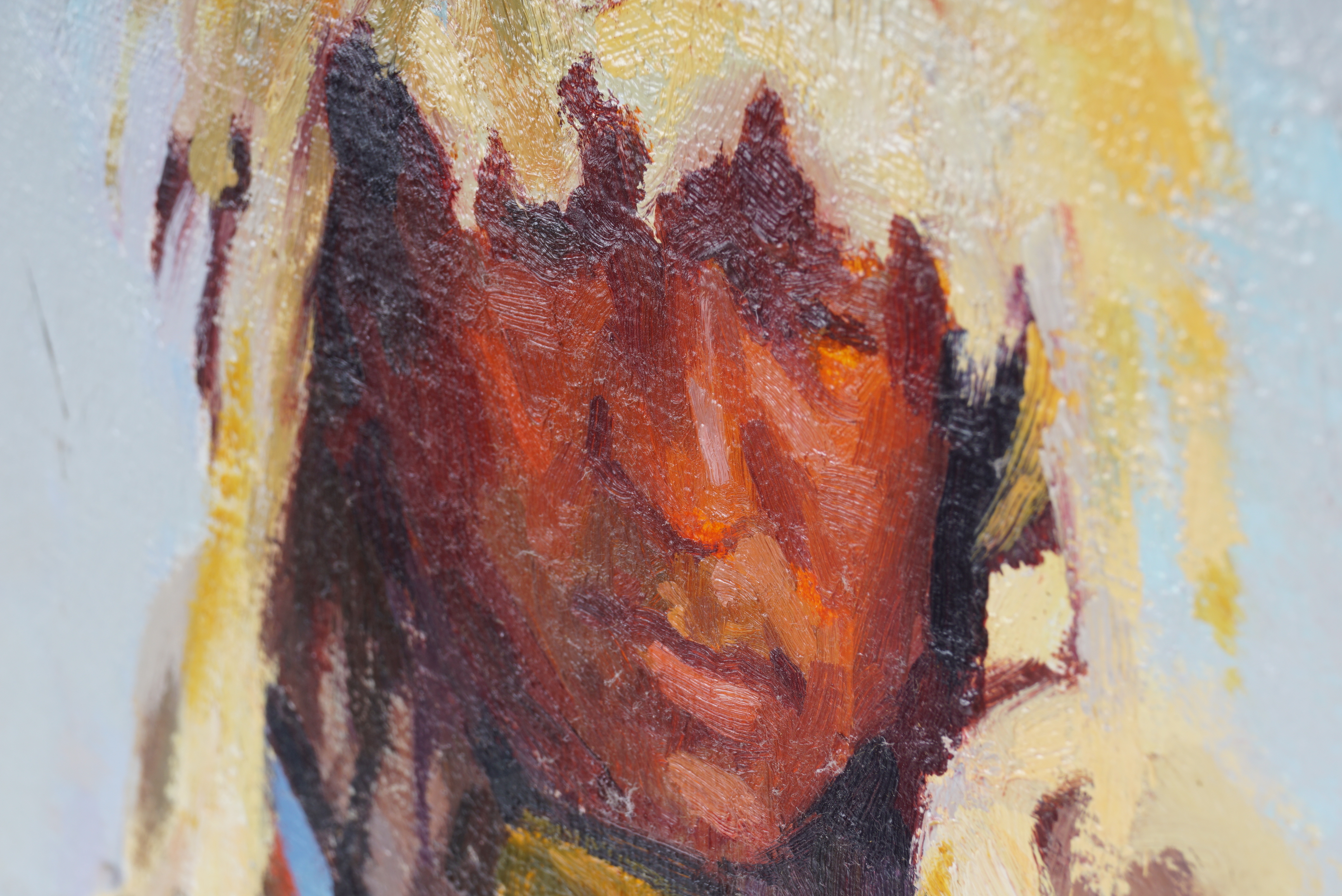 Ray Vinella Oil Painting on Canvas "Straight Dancer From The North"