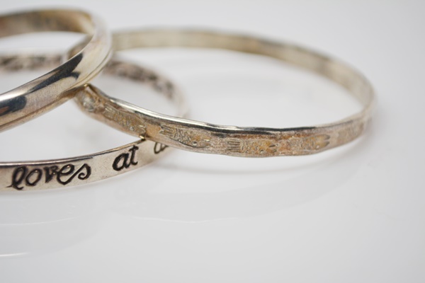 Three Sterling Silver Bangles