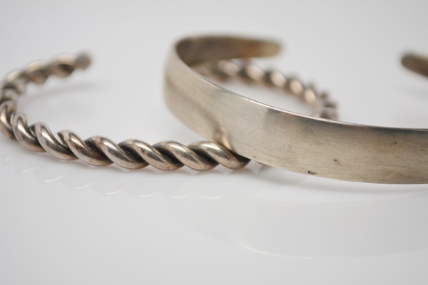Two Sterling Silver Cuffs