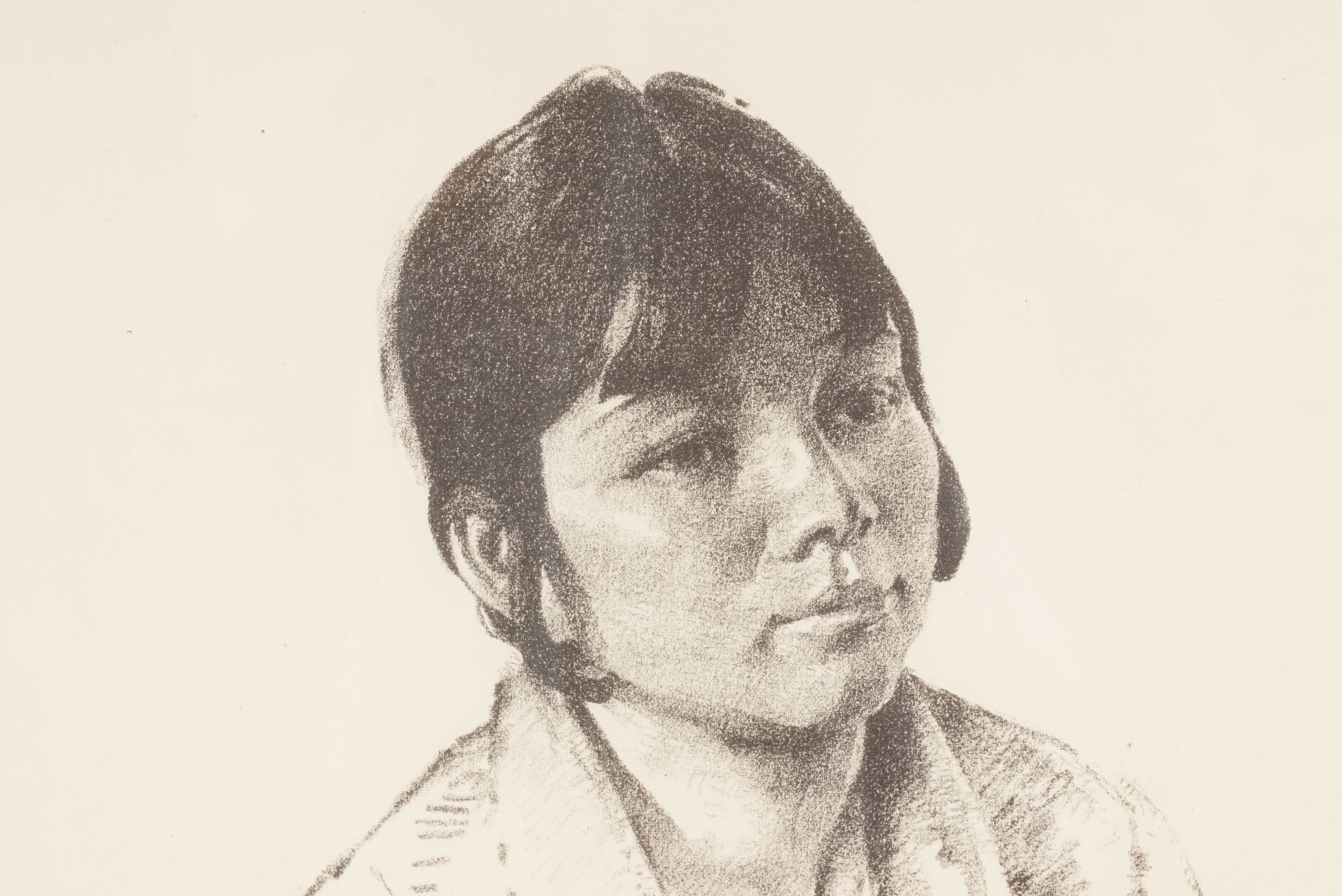 W. Herbert Dunton Original Drawing "Taos Pueblo Indian Girl"