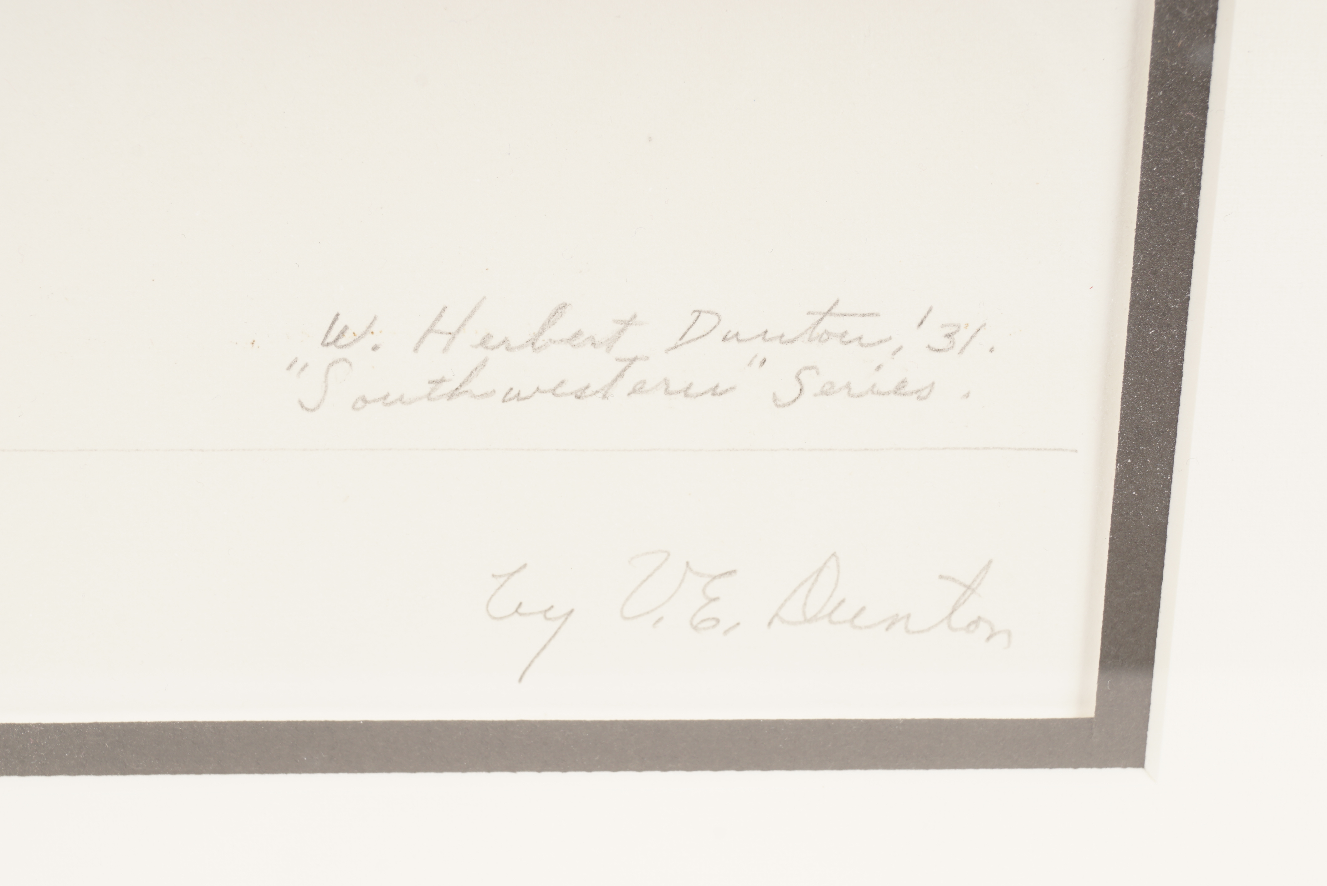 W. Herbert Dunton Original Drawing "Taos Pueblo Indian Girl"