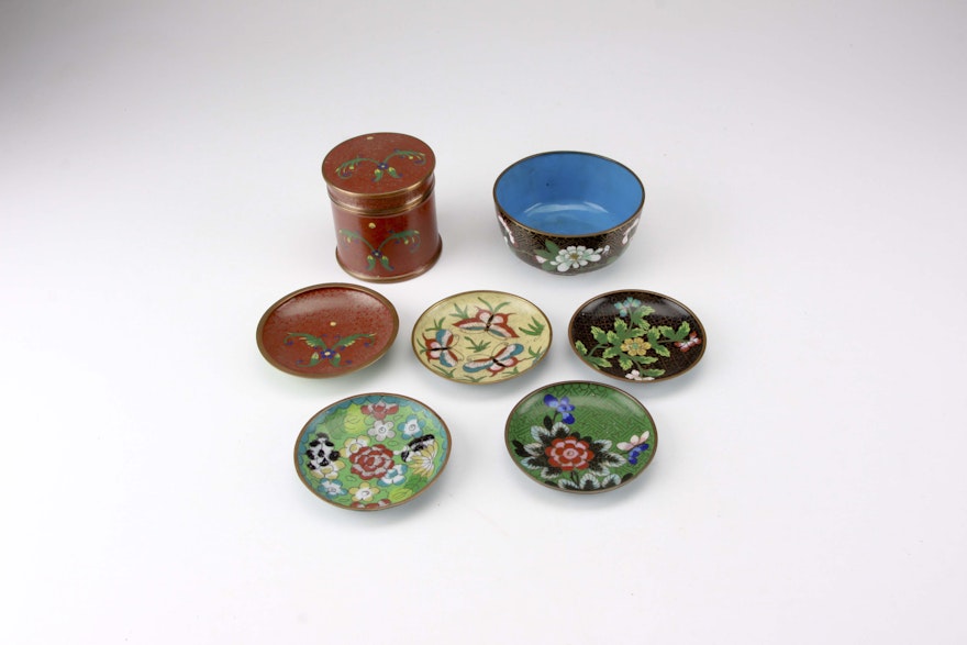 Collection of Cloisonne Items