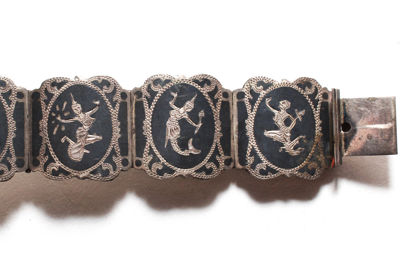 Assorted Siam Nielloware Sterling Silver Jewelry