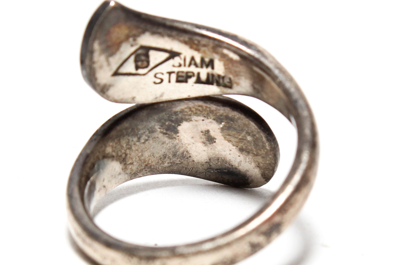 Assorted Siam Nielloware Sterling Silver Jewelry