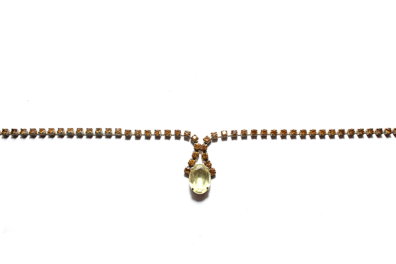 Vintage Colorful Rhinestone Chokers Featuring Lucy Ball