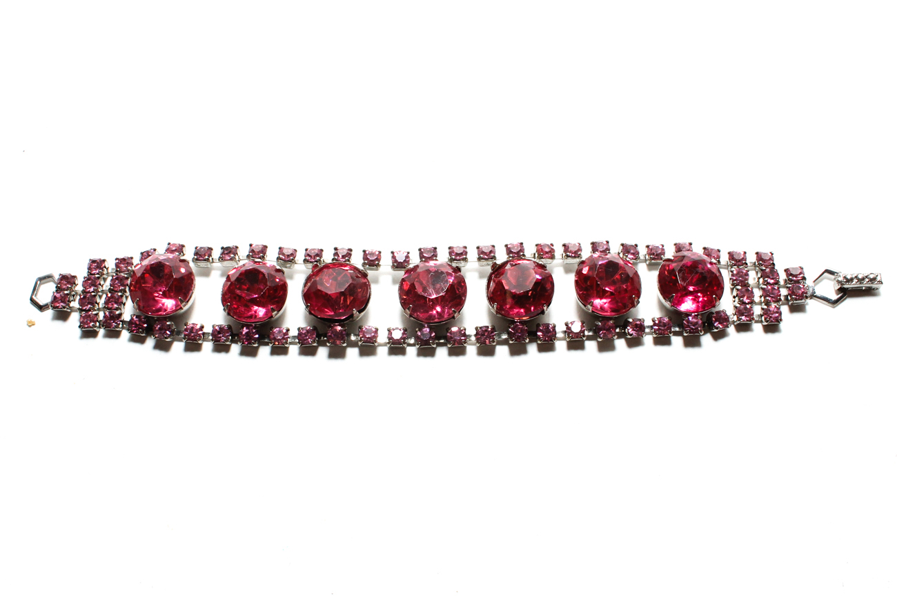 Vintage Rhinestone Bracelets Featuring Coro