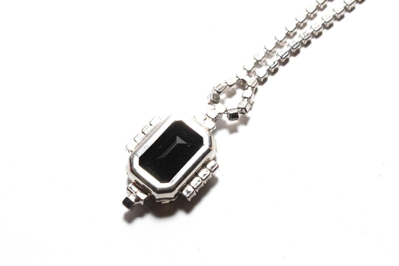 Vintage 1940s Art Deco Inspired Rhinestone Necklace And Earring Set