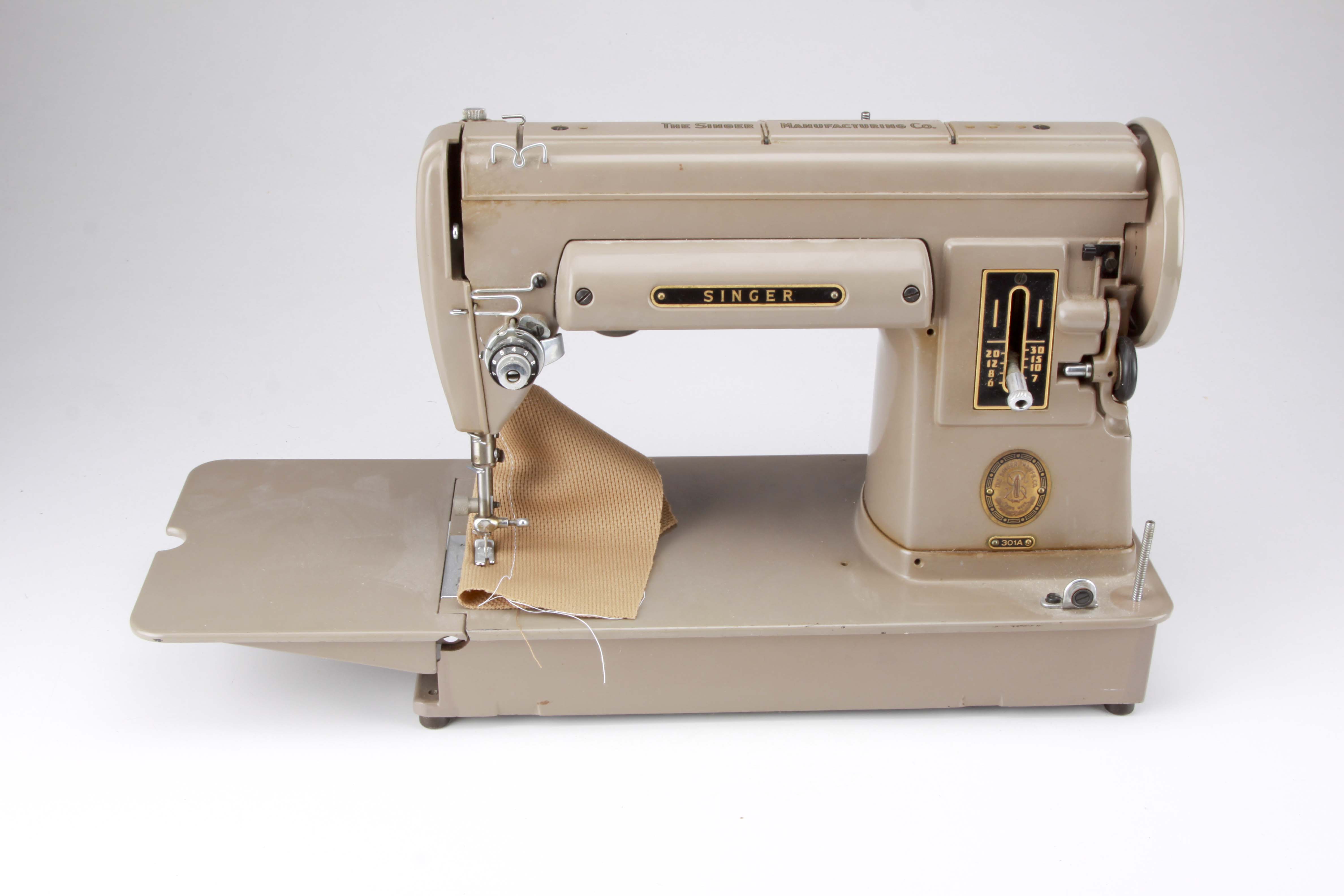 Vintage Singer 301A Sewing Machine with Case