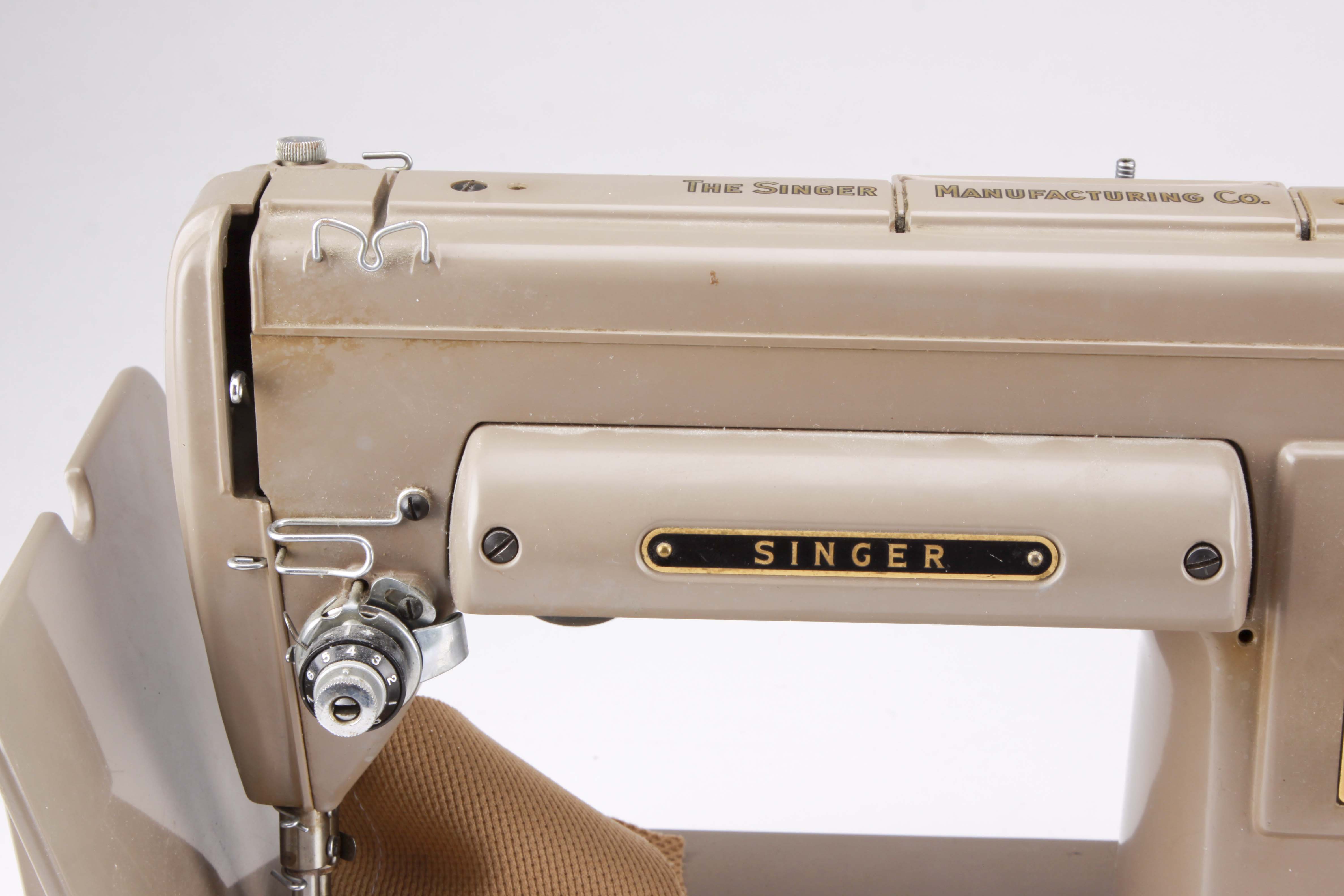 Vintage Singer 301A Sewing Machine with Case