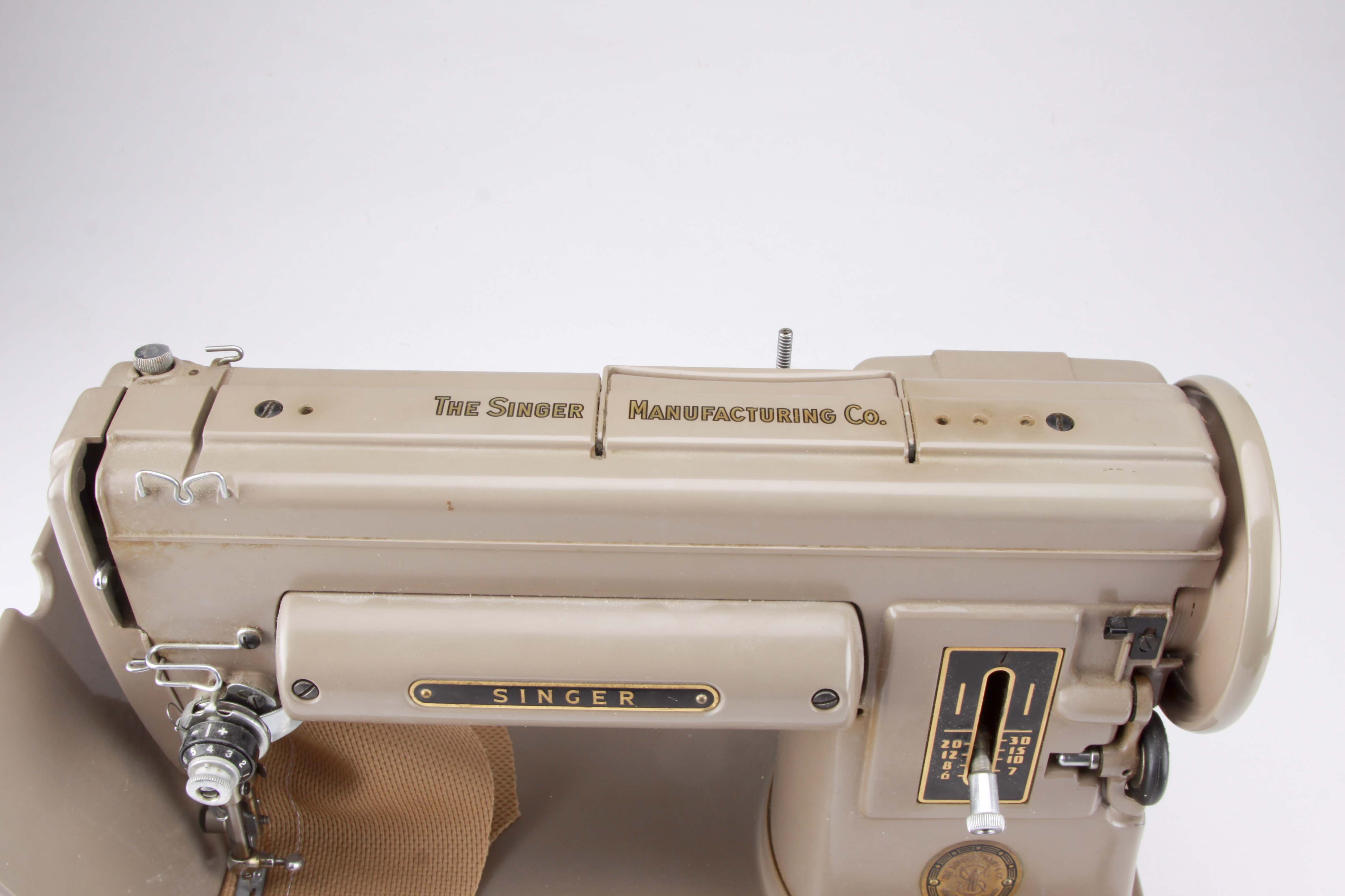 Vintage Singer 301A Sewing Machine with Case