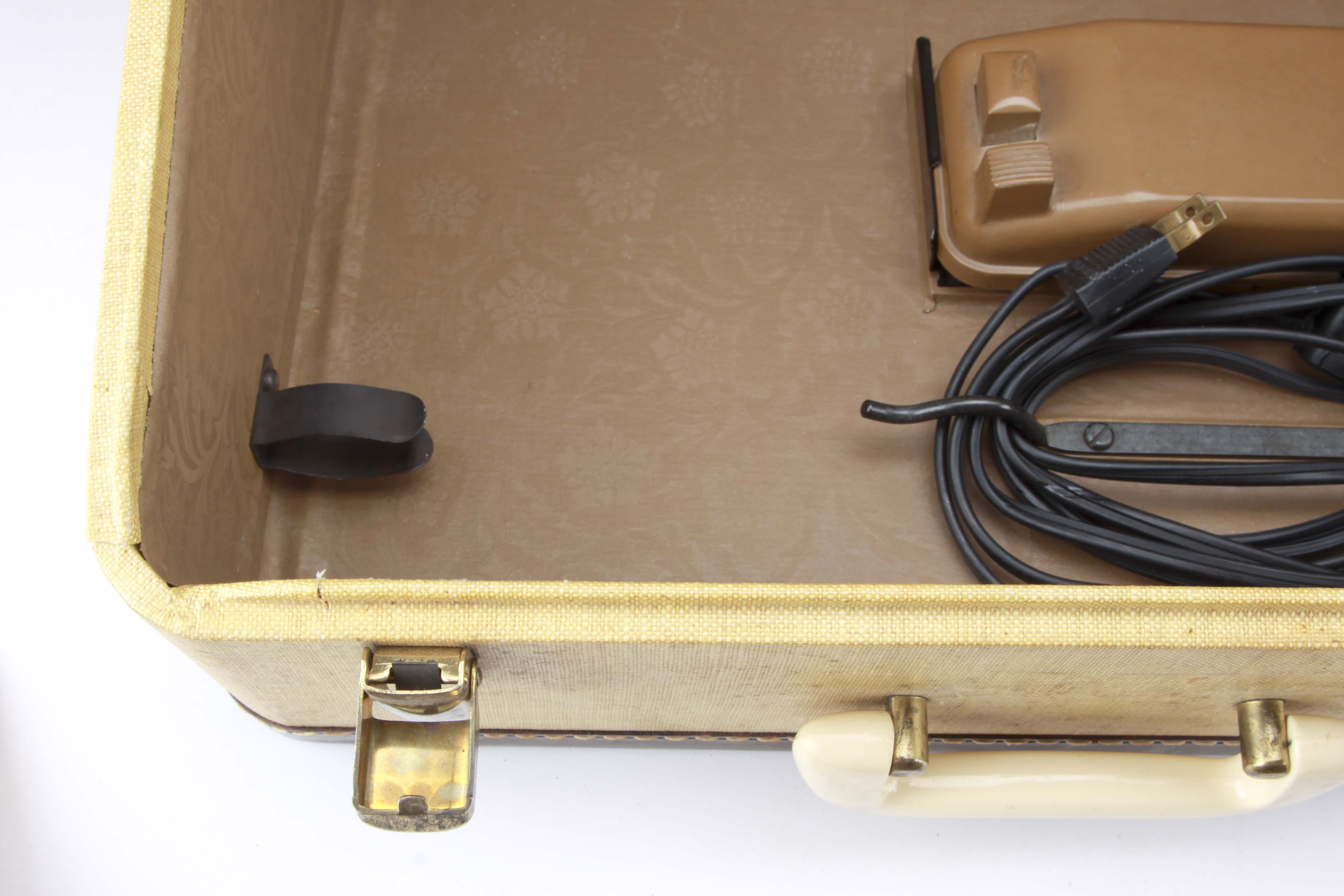 Vintage Singer 301A Sewing Machine with Case