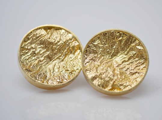 14K Yellow Gold Pierced Earrings