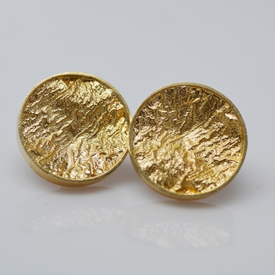 14K Yellow Gold Pierced Earrings