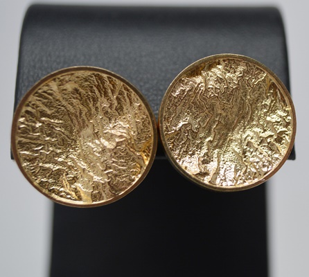 14K Yellow Gold Pierced Earrings