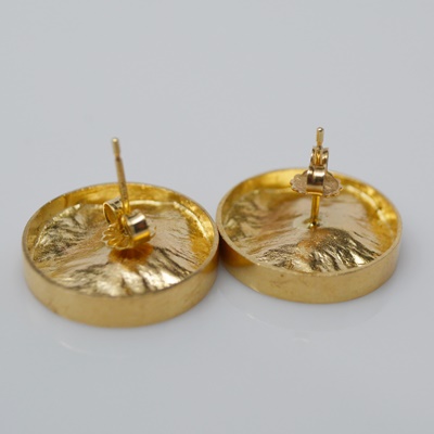 14K Yellow Gold Pierced Earrings