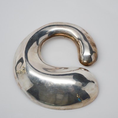 Mexican Modernist Sterling Silver Brooch/Pendant