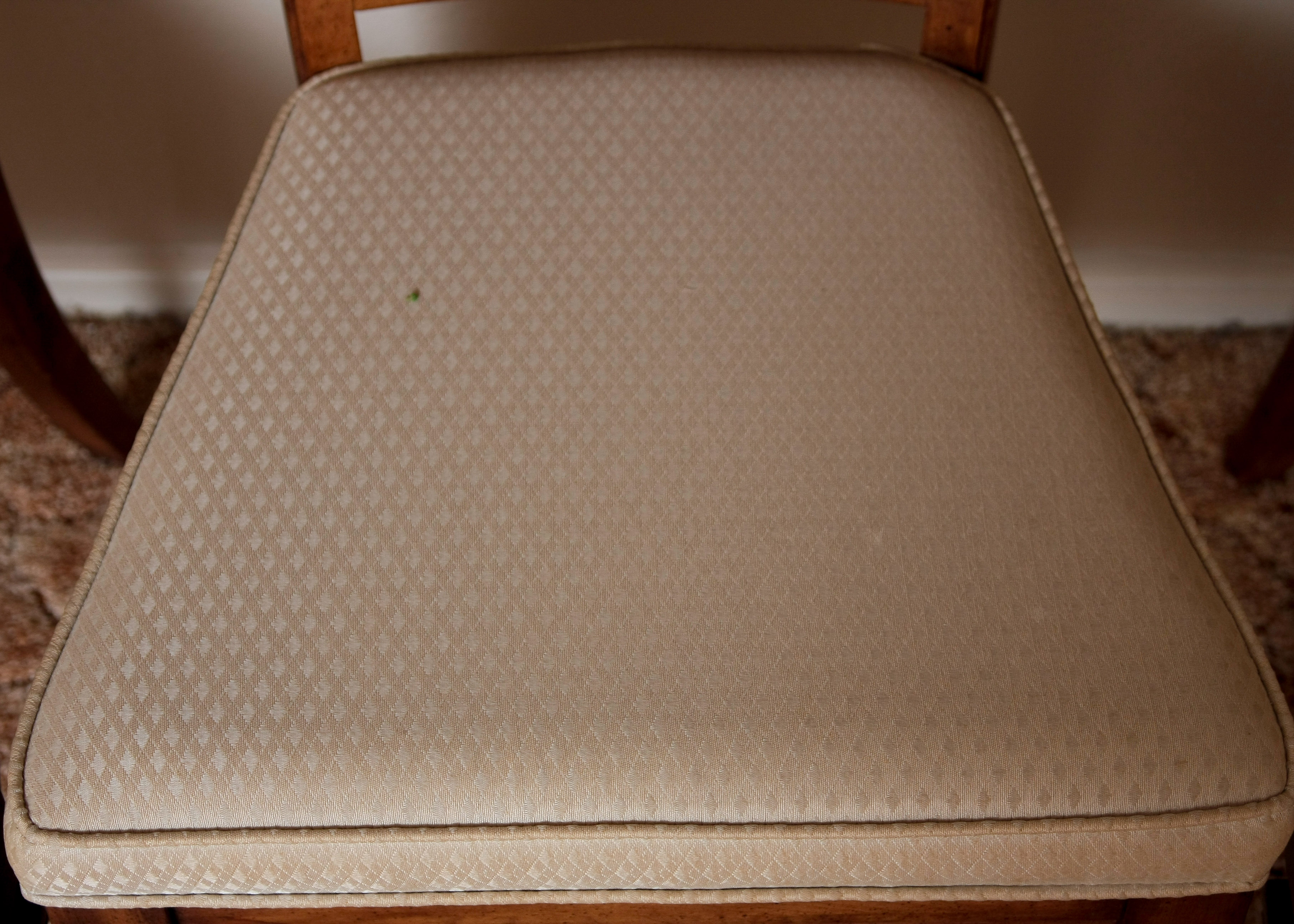 Stanley Furniture China Cabinet With Complementary Dining Table and Cane Back Chairs