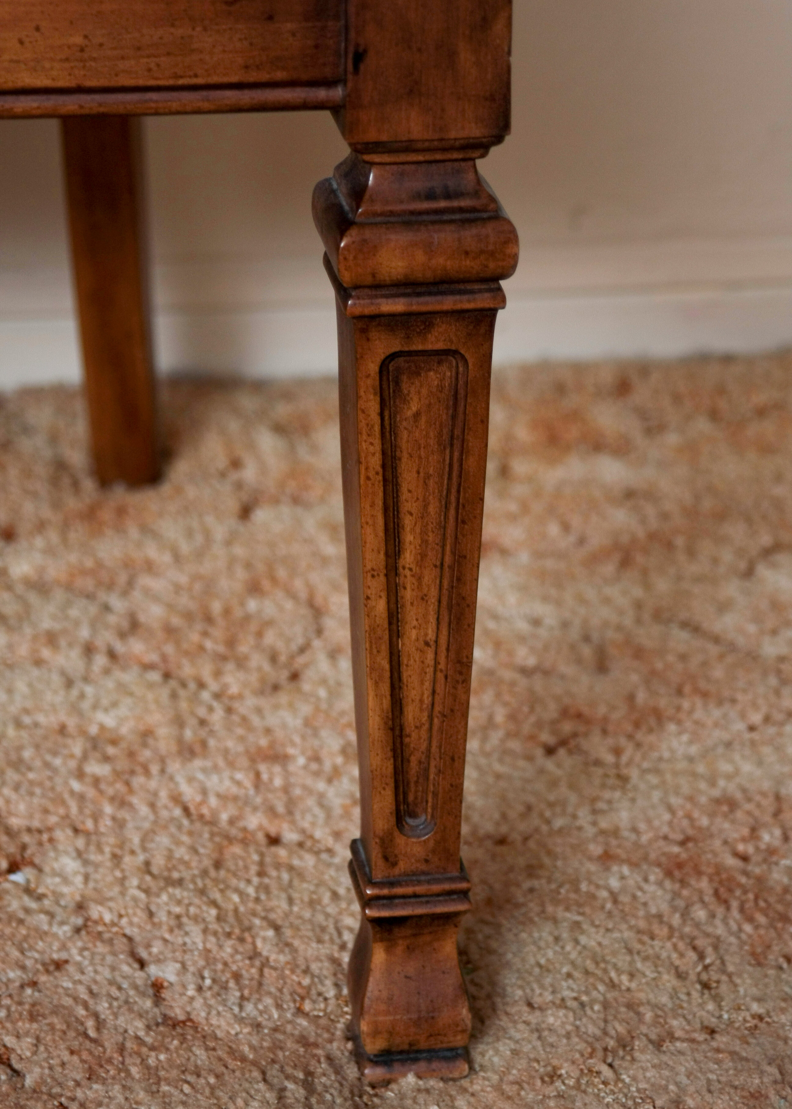 Stanley Furniture China Cabinet With Complementary Dining Table and Cane Back Chairs
