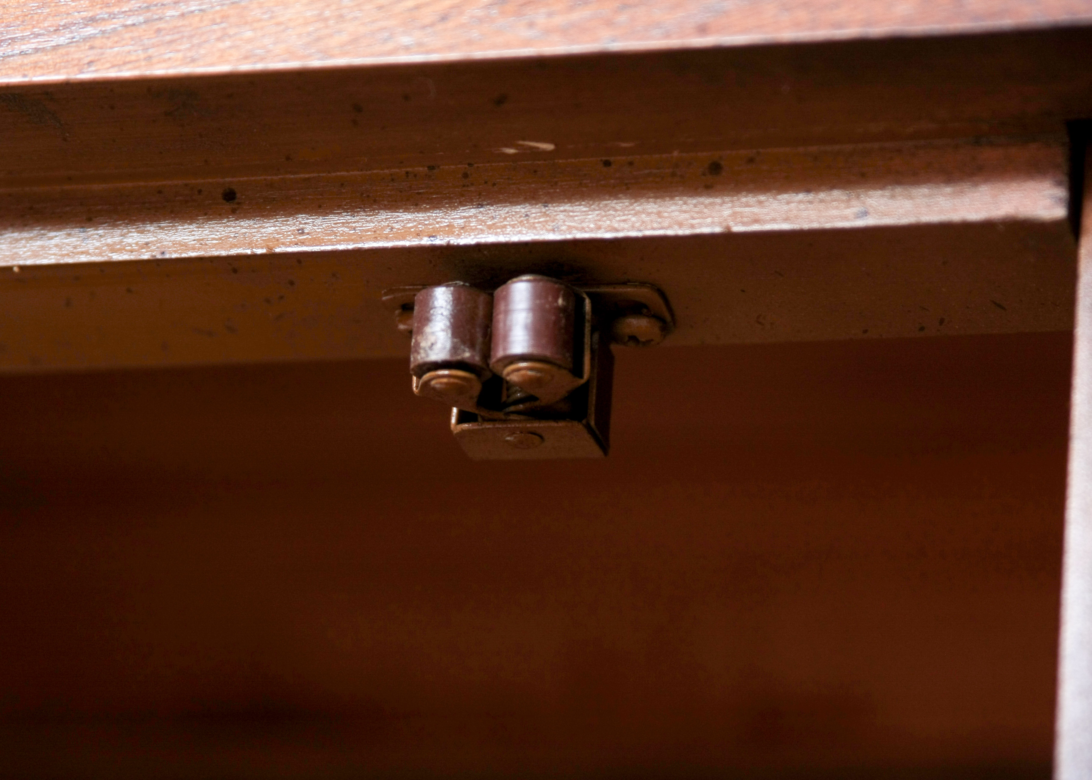 Stanley Furniture China Cabinet With Complementary Dining Table and Cane Back Chairs