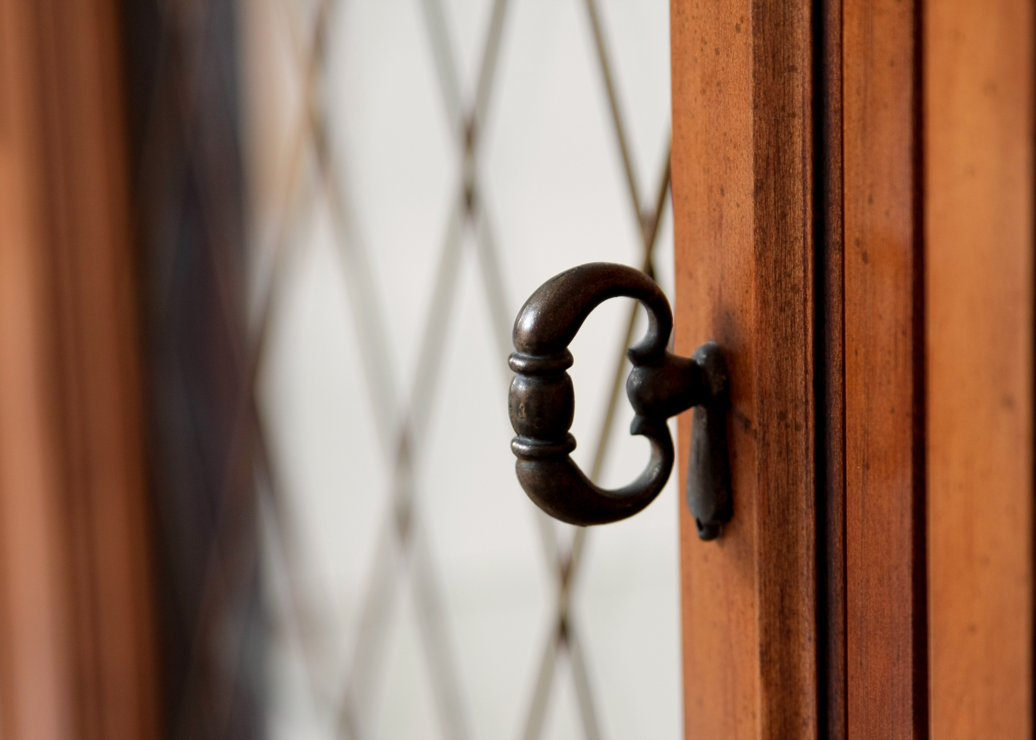 Stanley Furniture China Cabinet With Complementary Dining Table and Cane Back Chairs