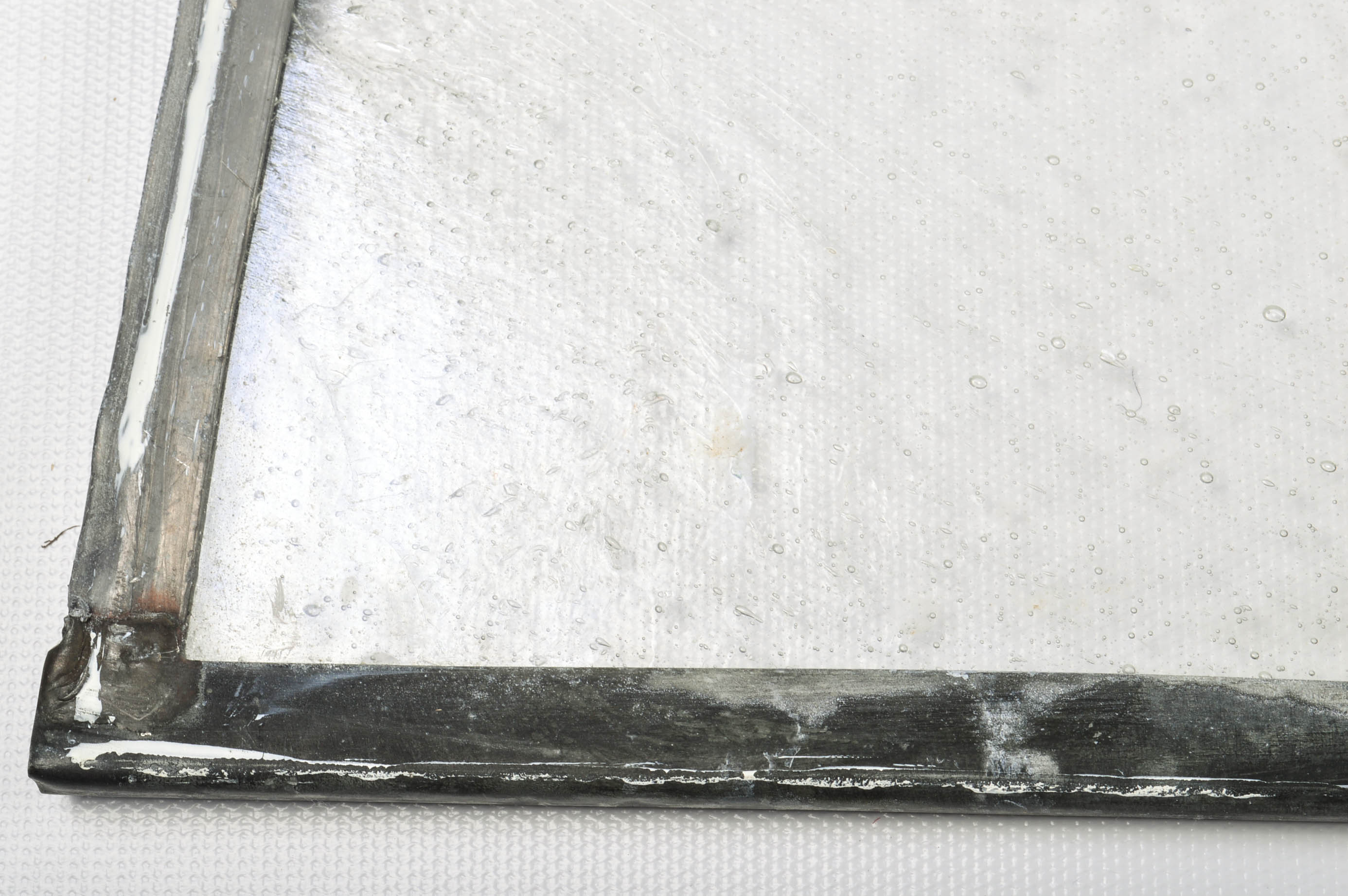 Two Quarter Round Salvaged Stained Glass Windows