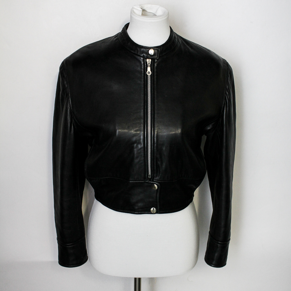 Nicole Miller Black Leather Jacket