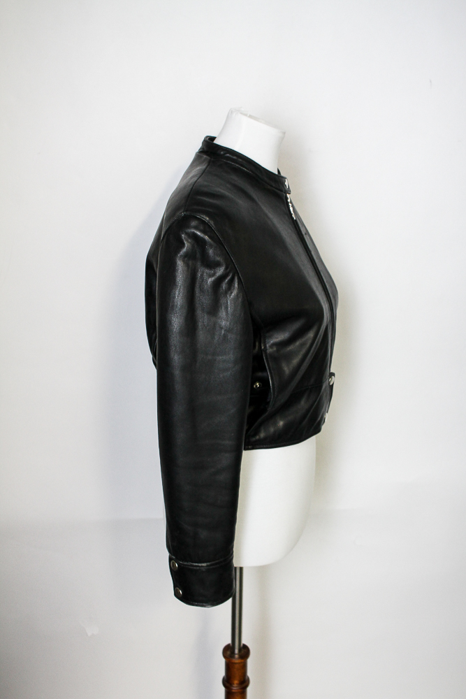 Nicole Miller Black Leather Jacket