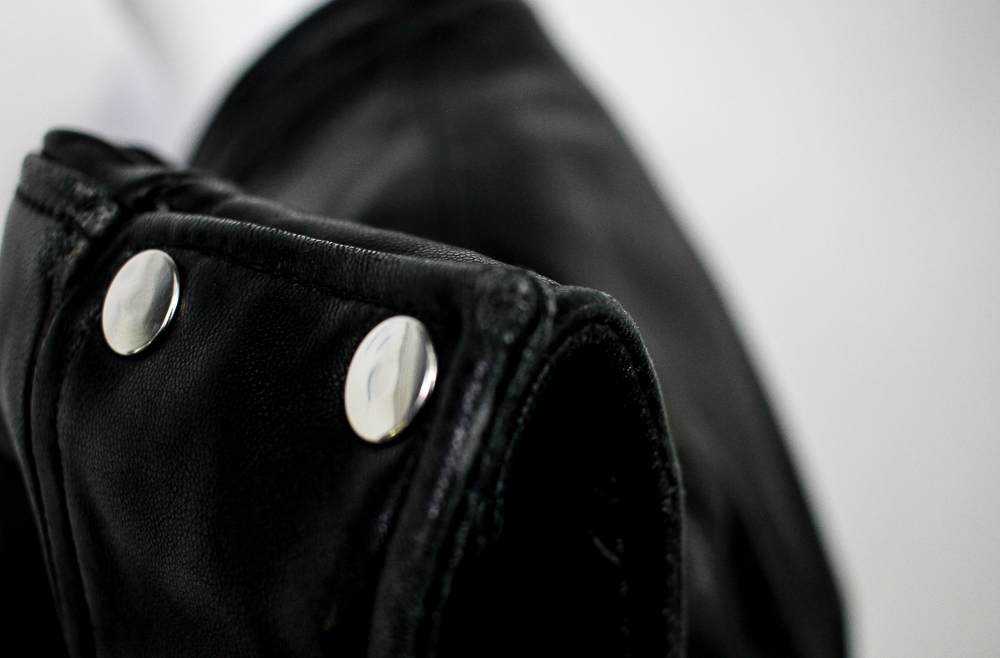 Nicole Miller Black Leather Jacket