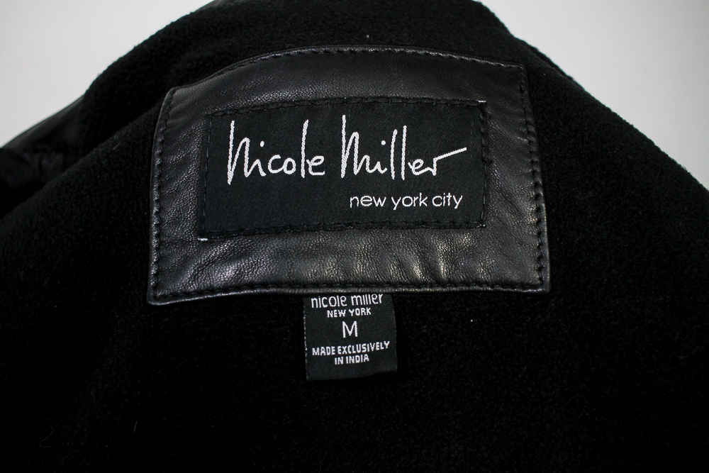 Nicole Miller Black Leather Jacket