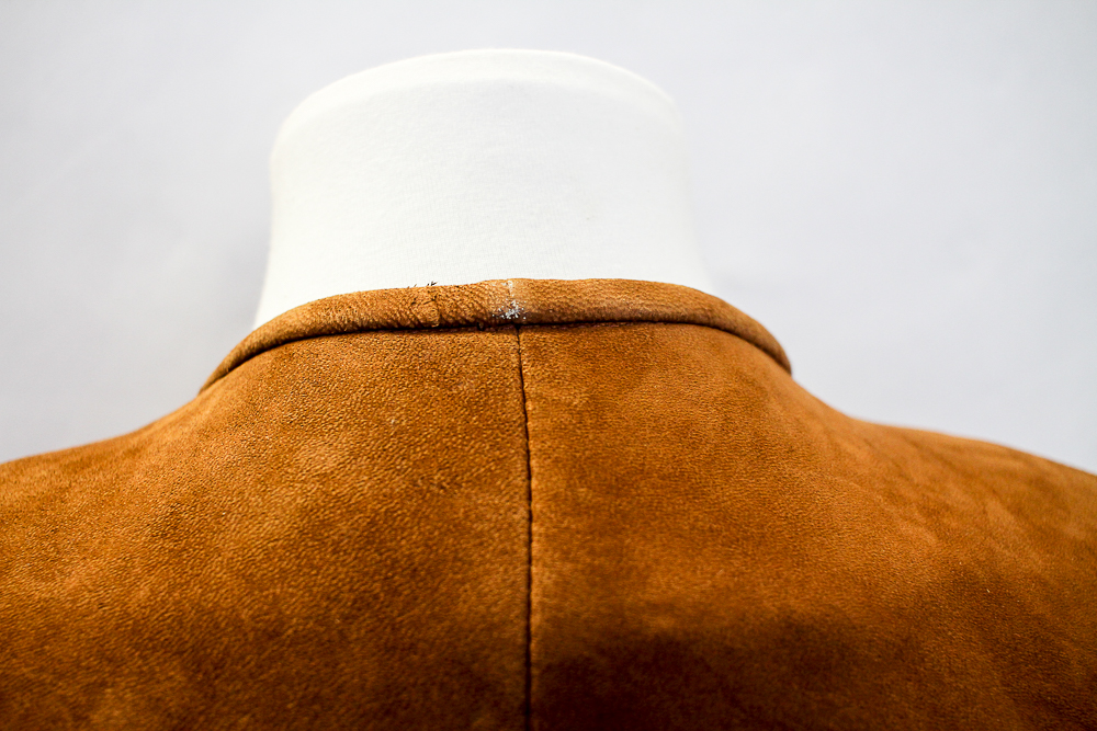 Ted Lapidus Chestnut Suede Skirt Suit