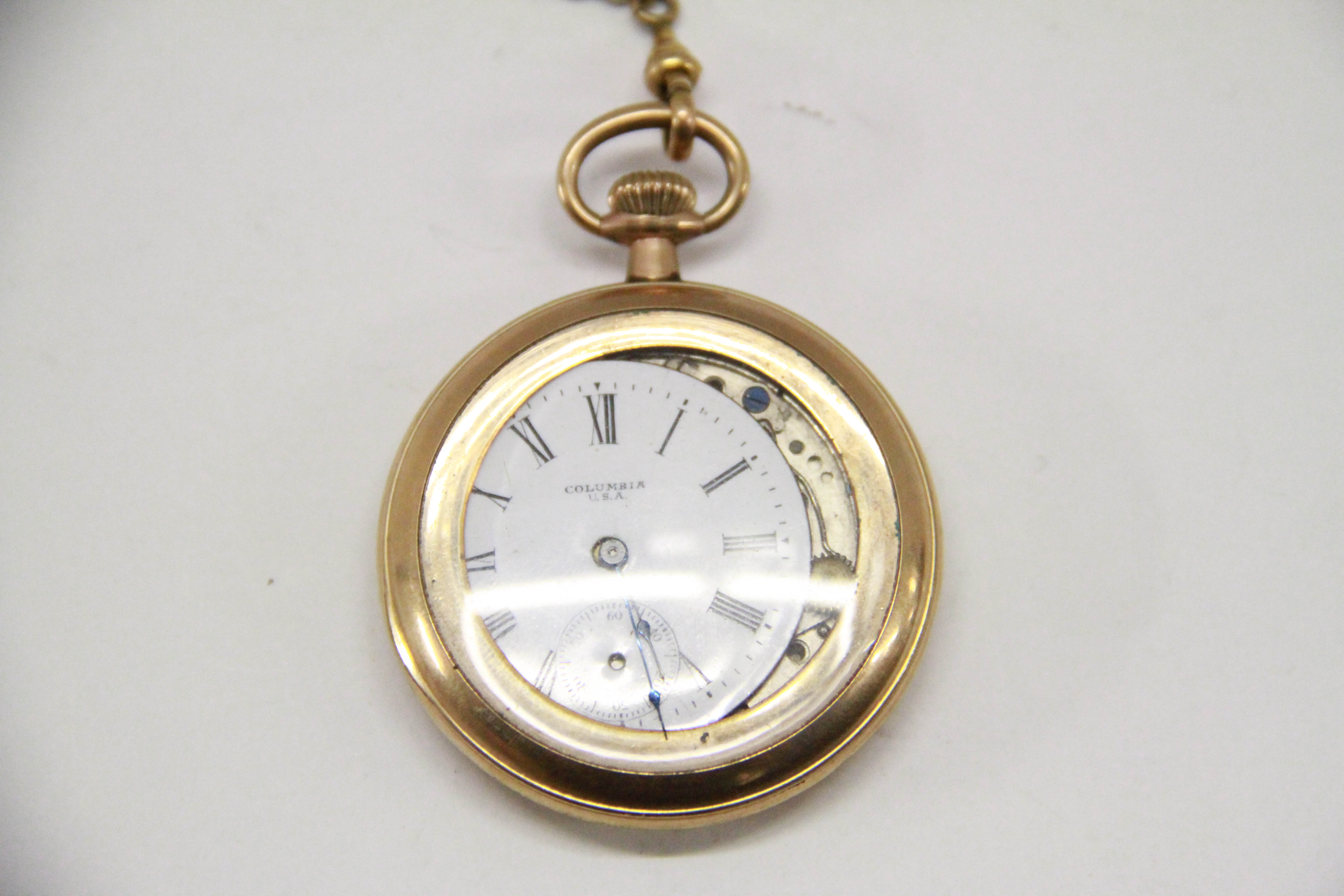 Gold Filled Columbia Pocket Watch