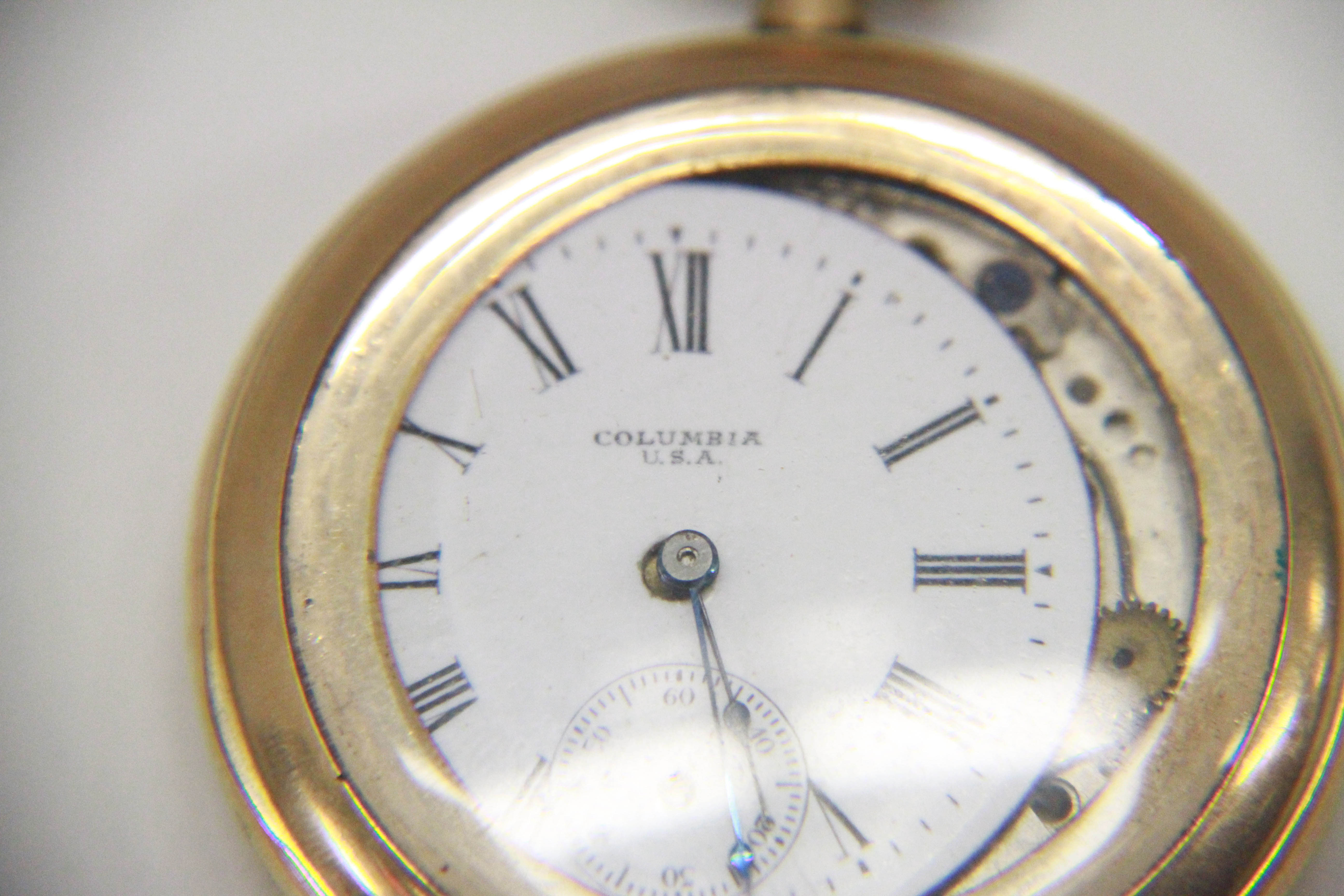 Gold Filled Columbia Pocket Watch